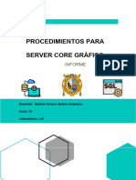 Procedimientos para Server Core Gráfico