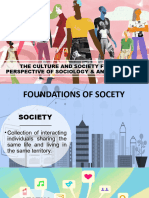 3 - The Culture and Society From The Perspective of Sociology Anthropology