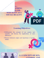 Chapter1 UNDERSTANDING GENDER AND SEXUALITY AS A SOCIAL REALITY