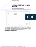 Deutz Fahr Engines TCD 2012 2v Workshop Manual