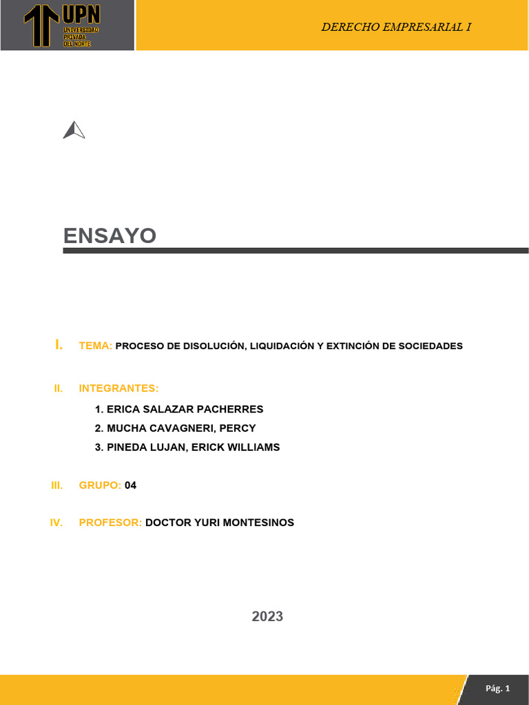Disolución J Liquidación Y Extinción De Sociedades Pdf Sociedad De