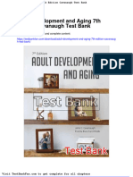 Adult Development and Aging 7th Edition Cavanaugh Test Bank