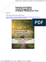 Adult Development and Aging Biopsychosocial Perspectives Canadian 1st Edition Whitbourne Test Bank