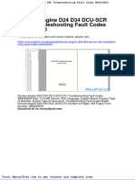 Doosan Engine d24 d34 Dcu SCR DTC Troubleshooting Fault Codes Sb4453e00