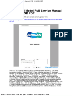 Doosan All Model Full Service Manual DVD 2629gb PDF