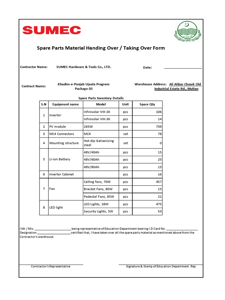 Dpwh Form No 96 0063693