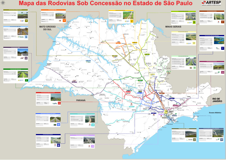 Mapa das Rodovias de São Paulo | PDF