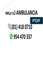 Moto Ambulancia