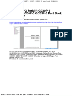 Doosan LPG Forklift Gc20p 5 Gc25p 5 Gc30p 5 Gc33p 5 Part Book Sb1211e04