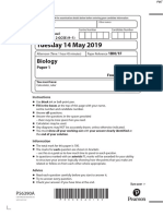 June 2019 QP - Paper 1 (F) Edexcel Biology GCSE