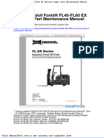 Drexel Landoll Forklift Fl40 Fl60 Ex Service Part Maintenance Manual