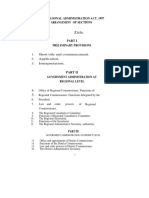 Tanzania Regional Administrative Act 1997