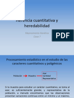 Herencia Cuantitativa y Heredabilidad