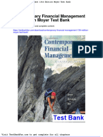 Contemporary Financial Management 13th Edition Moyer Test Bank