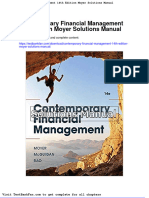 Contemporary Financial Management 14th Edition Moyer Solutions Manual