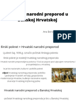 Hrvatski Narodni Preporod U Banskoj Hrvatskoj