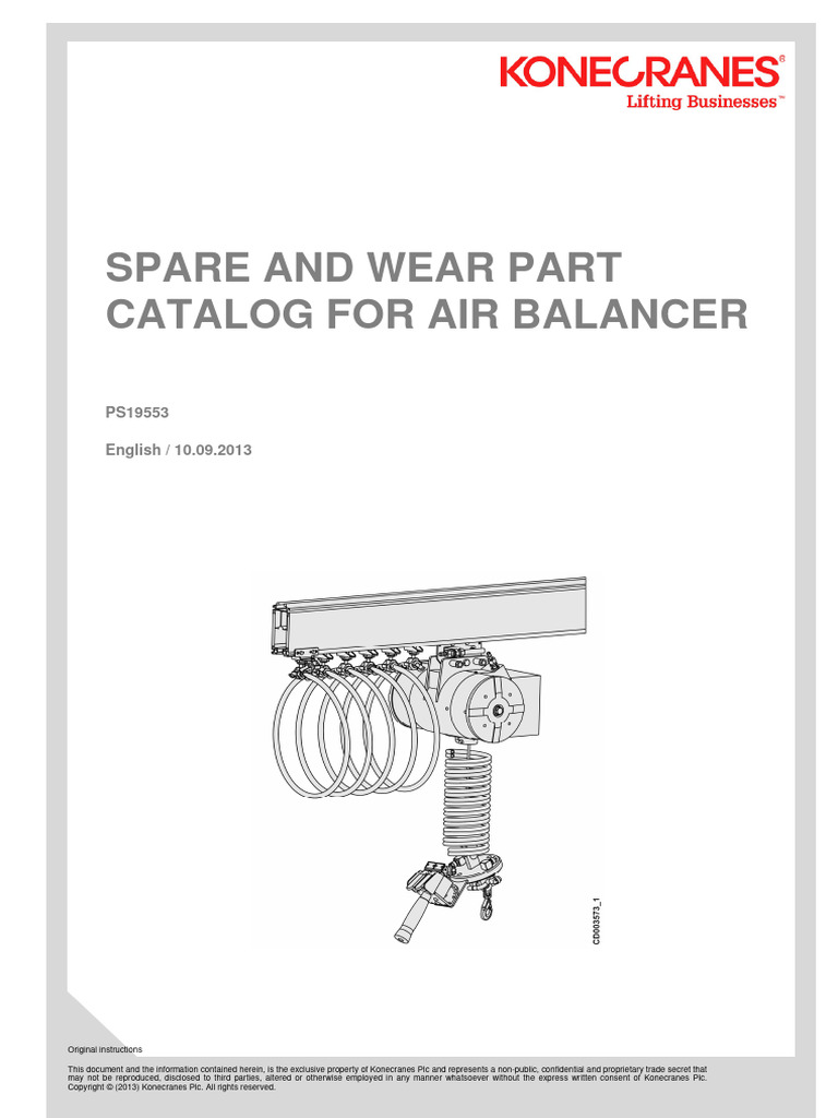 Spare and Wear Part Catalog For Airbalancer - ENG | PDF | Trade Secret ...