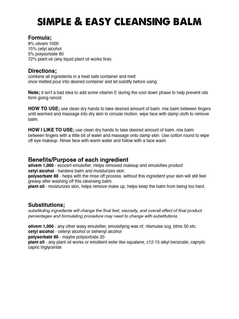 simple & easy cleansing balm PDF