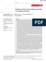 Methods Ecol Evol - 2019 - Pichler - Machine Learning Algorithms To Infer Trait Matching and Predict Species Interactions