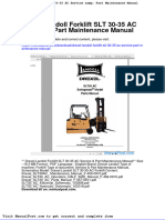 Drexel Landoll Forklift SLT 30 35 Ac Service Part Maintenance Manual