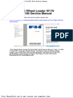 Fiat Hitachi Wheel Loader w170 w170pl w190 Service Manual