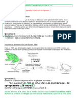 CORRIGÉ Sujet SVT DNB Blanc Série Professionnelle