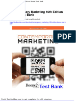 Contemporary Marketing 16th Edition Boone Test Bank