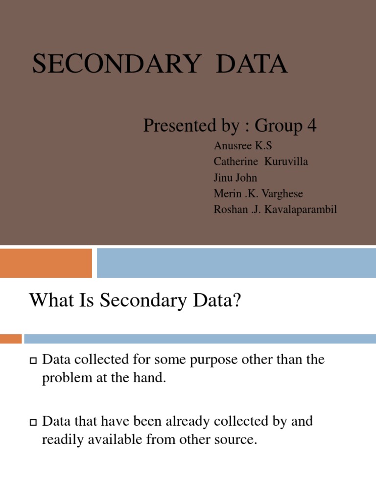 Understanding Secondary Data in Research | PDF | Customer Relationship ...