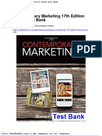 Contemporary Marketing 17th Edition Boone Test Bank