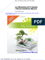 Contemporary Marketing 2013 Update 15th Edition Boone Solutions Manual