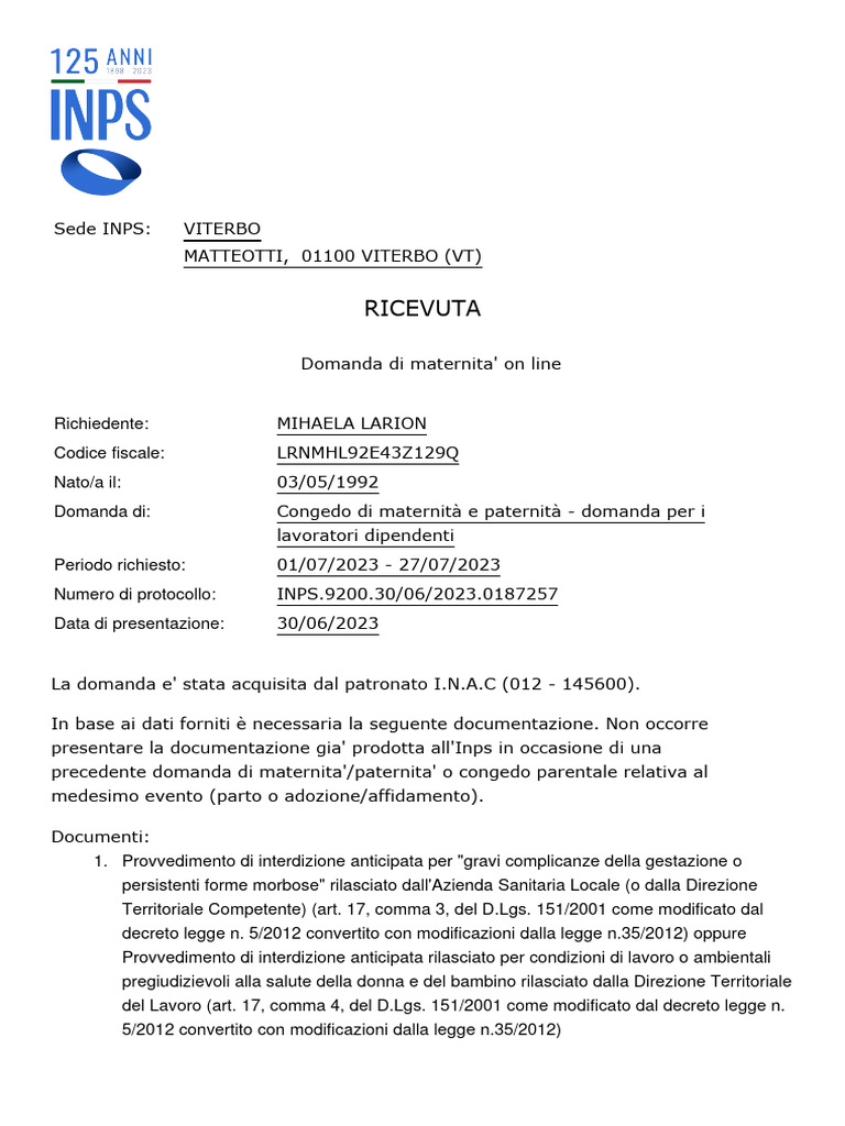Ricevuta | PDF