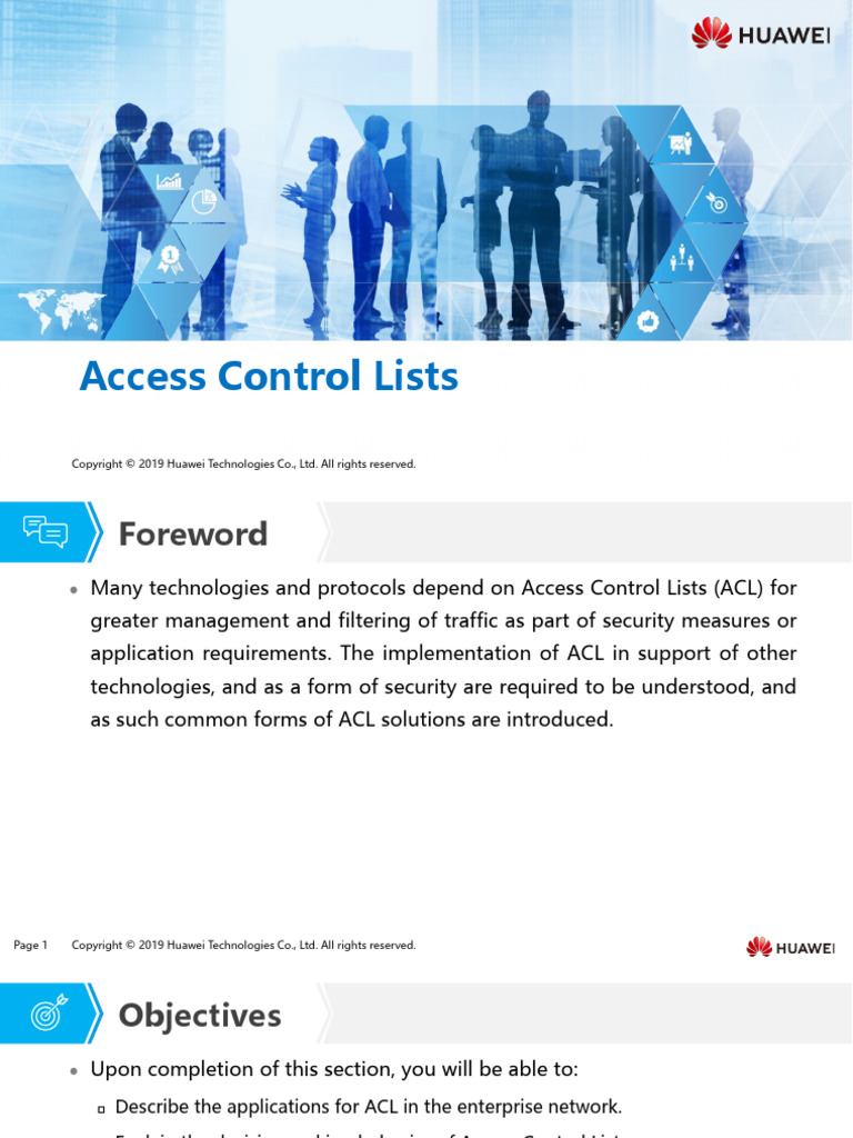 HC110110027 Access Control Lists | PDF | Access Control | Networking ...