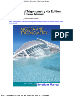 Algebra and Trigonometry 4th Edition Stewart Solutions Manual