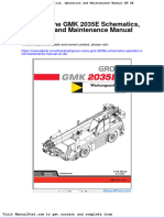 Grove Crane GMK 2035e Schematics Operation and Maintenance Manual en de