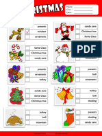 Christmas Esl Vocabulary Multiple Choice Worksheet For Kids