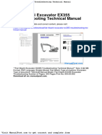 Fiat Hitachi Excavator Ex355 Troubleshooting Technical Manual