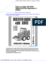 Gehl Skid Steer Loader Hl4300 Hl4500 Hl4600 Hl4700 Operators Manual 902095a