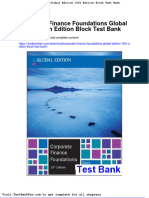 Corporate Finance Foundations Global Edition 15th Edition Block Test Bank
