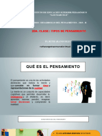 Clase 2 - Tipos de Pensamiento