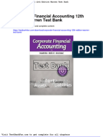 Corporate Financial Accounting 12th Edition Warren Test Bank