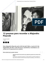 13 Poemas para Recordar A Alejandra Pizarnik - Ministerio de Cultura