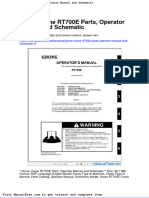 Grove Crane Rt700e Parts Operator Manual and Schematic 2