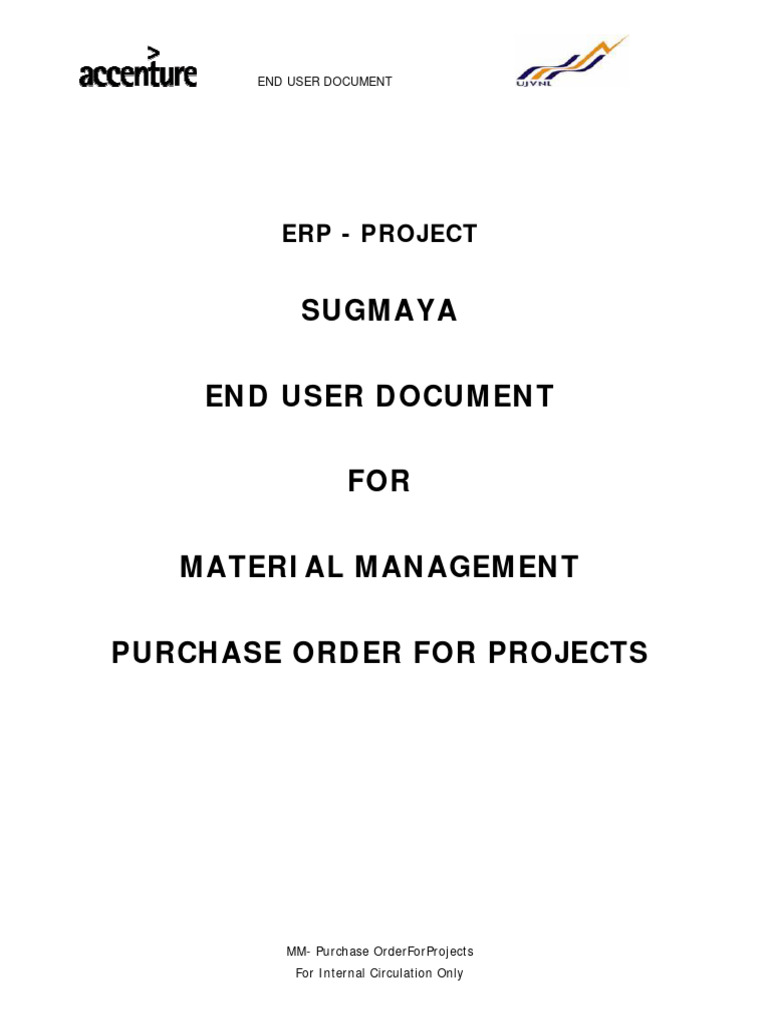 UJVNL SAP Purchase Order Guide | PDF | Computing | Economies