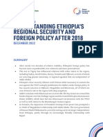 PRF Ethiopia Regional Security & Foreign Policy - Briefing