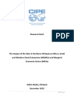 RThe Impact of The War in Northern Ethiopia On Micro Small and Medium Sized Enterprises MSMEs and Marginal Economic Actors MEAspdf
