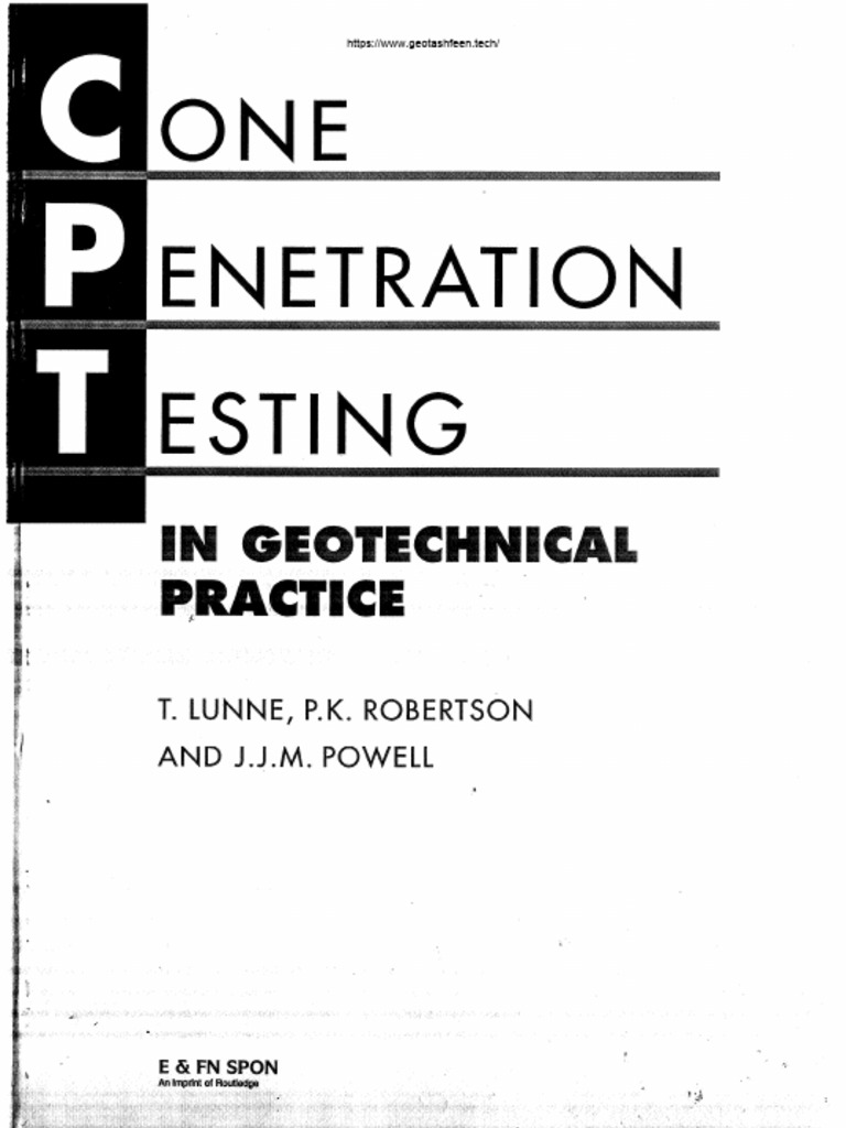 Cone Penetration Testing Guide | PDF | Soil Mechanics | Earth Sciences