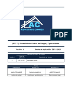 PGC 34 Procedimiento Gestión Del Riesgo V1