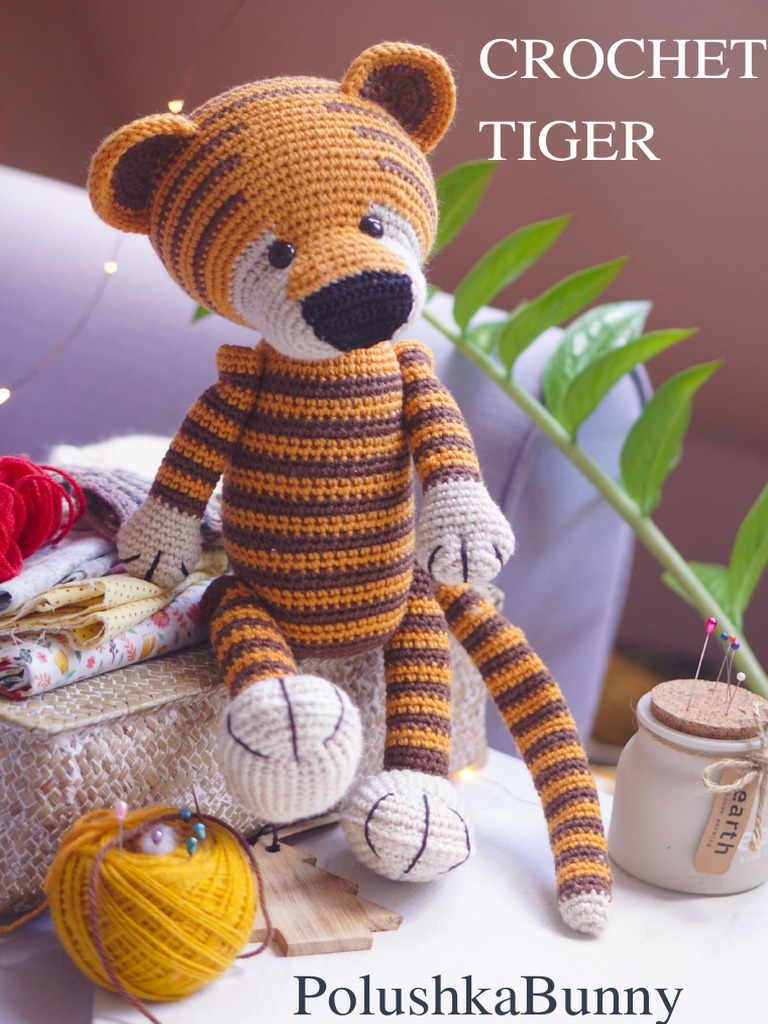 Crochet Tiger | PDF | Crochet | Yarn