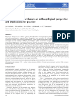 Functional Dental Occlusion An Antropological Perspective and Implications For Practice