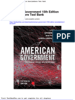 American Government 15th Edition Ansolabehere Test Bank